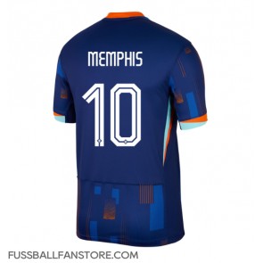 Niederlande Memphis Depay #10 Replik Auswärtstrikot EM 2024 Kurzarm